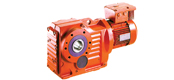 WXK series helical gears bevel gear reducer motor